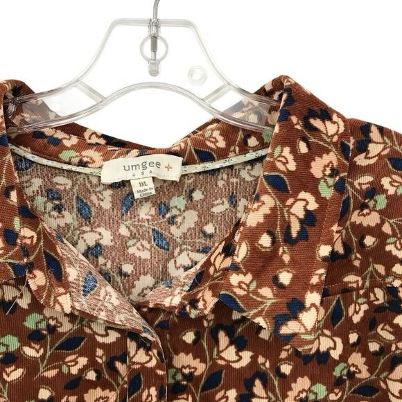 Umgee Womens Top Size 1X Tunic Flare Sleeve Floral Bloomcore Boho Lagenlook - Picture 3 of 4